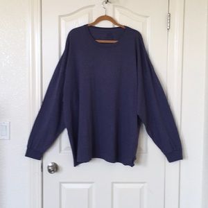 Fruit of the Loom Women’s 4XL Blue Long Sleeve Shirt